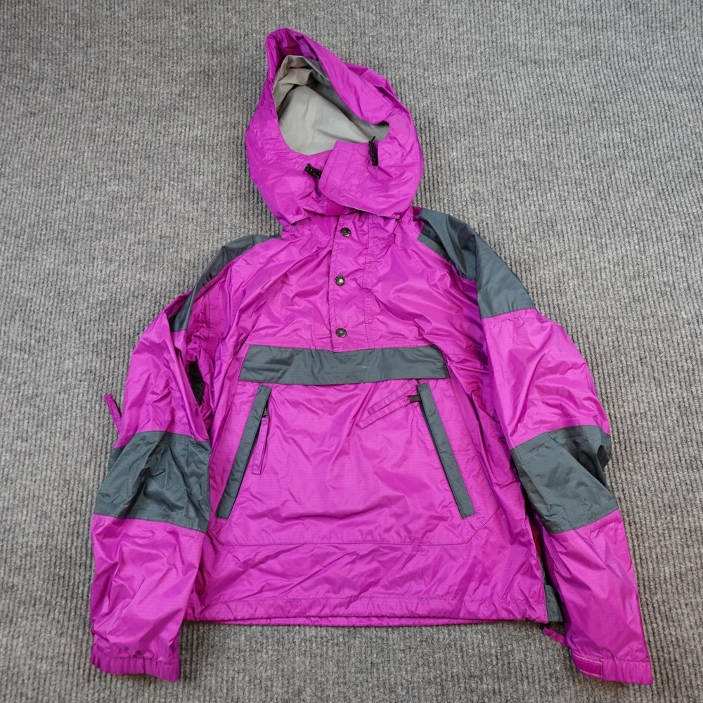 Vintage North Face Anorak Jacket Womens XS Purple Hooded Pullover Outdoor
